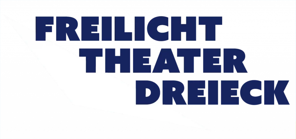 Das Logo zeigt ein Dreiech und den Schriftzug "Freilicht Theater Dreieck"